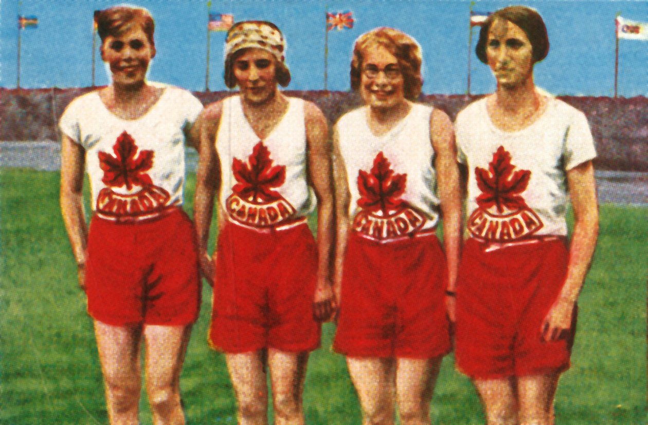 Equipe canadense, revezamento feminino de 4 x 100 metros, 1928. de Unbekannt