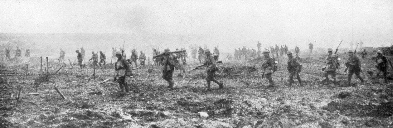 Tropas canadenses em terra sem homem, Vimy, França, Primeira Guerra Mundial, 9 de abril de 1917 de Unbekannt