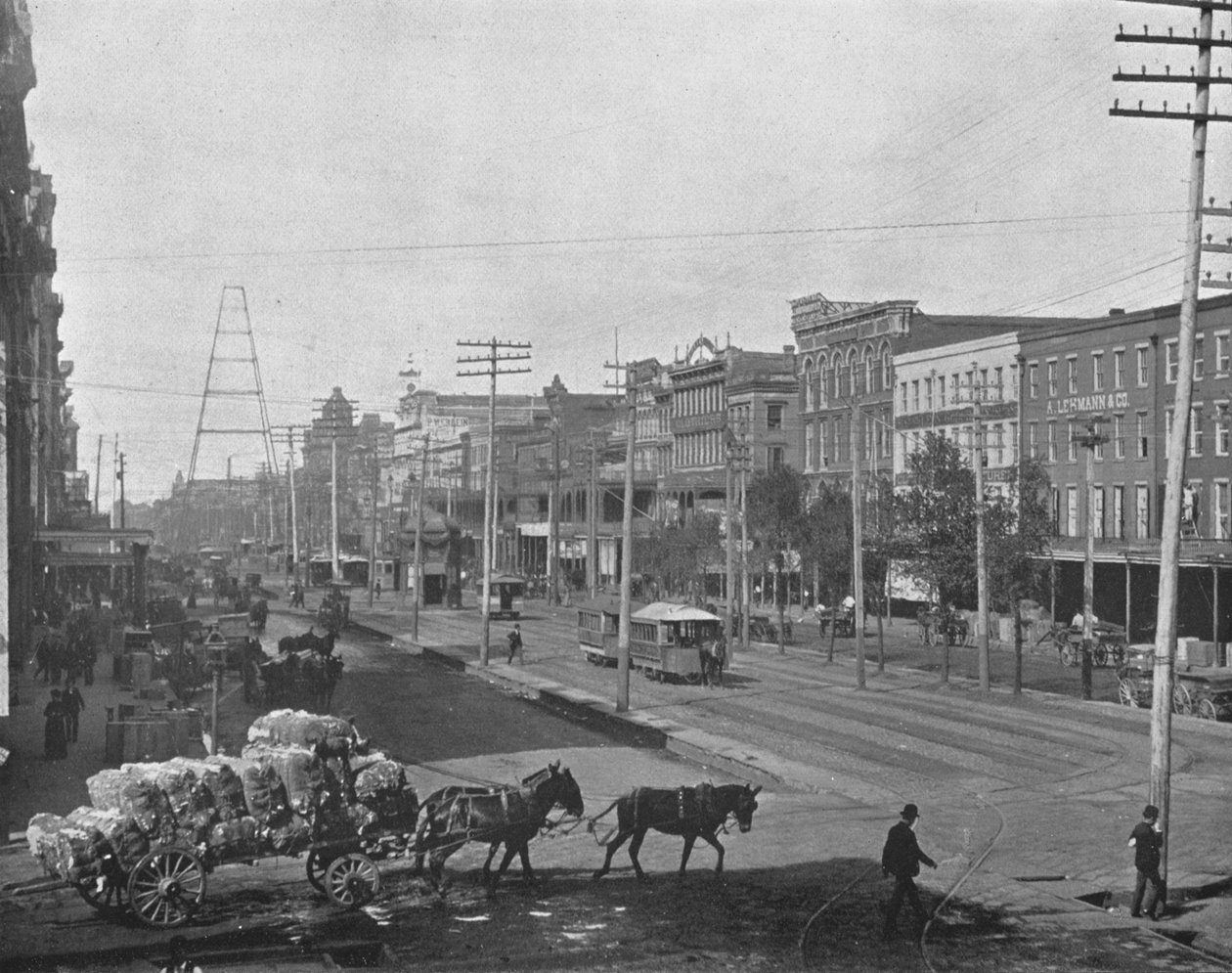 Canal Street, Nova Orleans, Louisiana, EUA, c1900. de Unbekannt