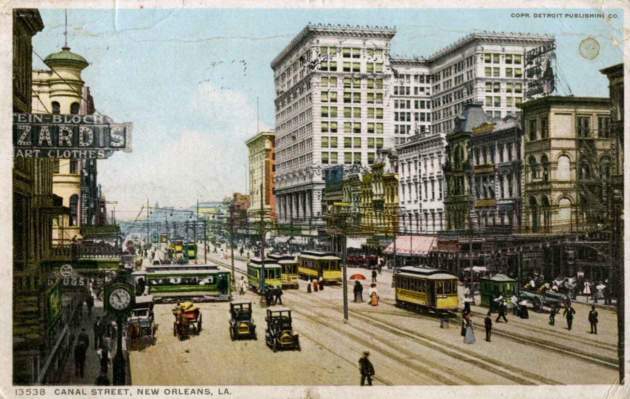 Canal Street, Nova Orleans, EUA, c1912 de Unbekannt