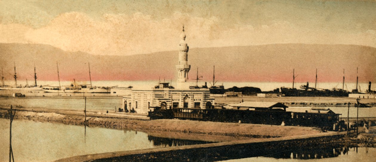 Canal de Suez - a estação de Terreplain, c1918-c1939. de Unbekannt
