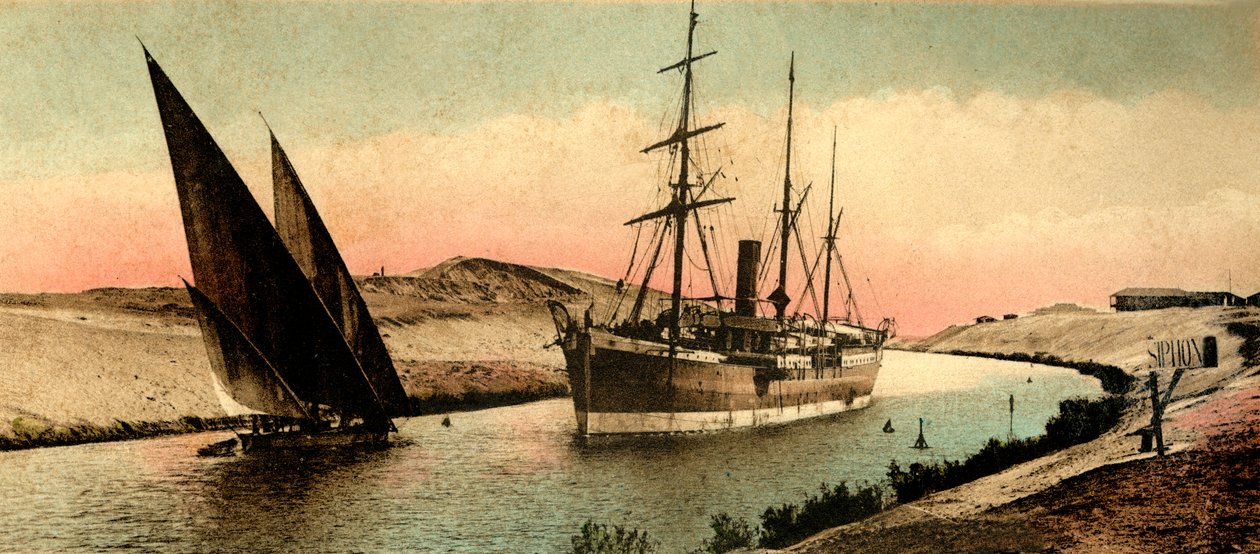 Canal de Suez - A curva de el-Guersh, c1918-c1939. de Unbekannt