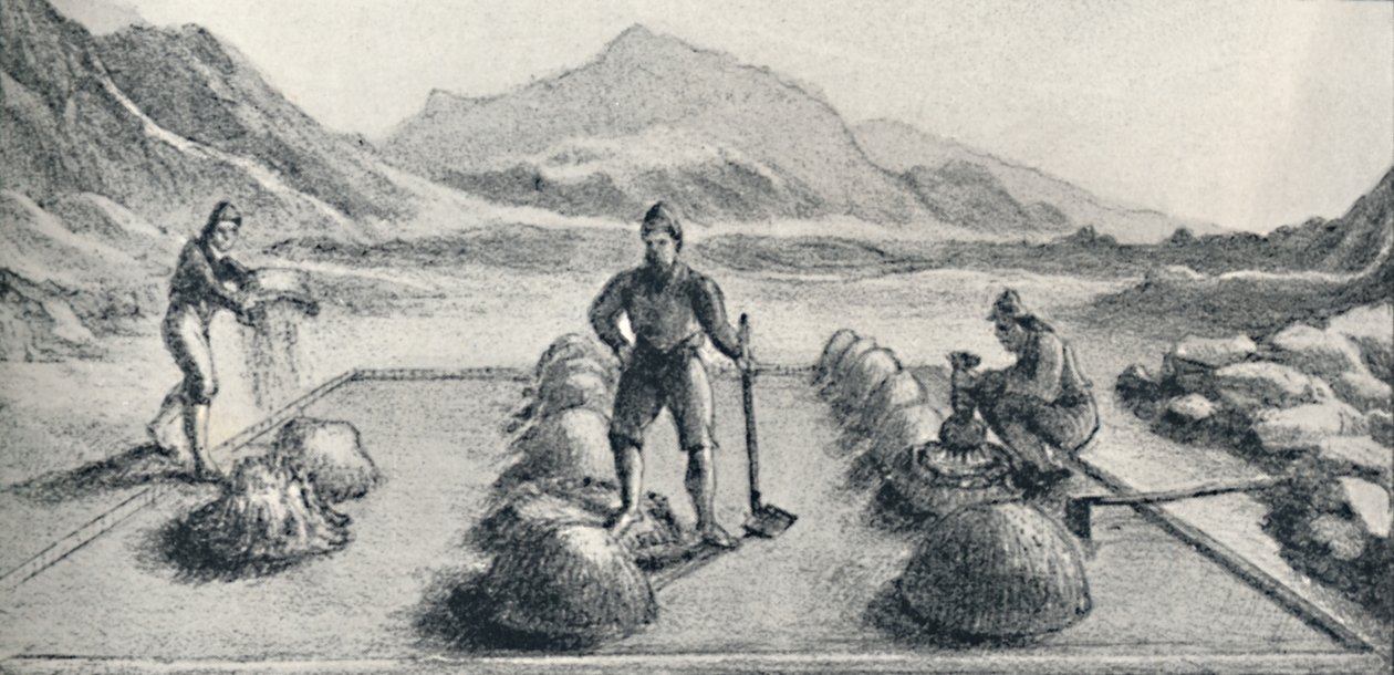 Cancha De Beneficiar, ou Modo de Amalgamação de Ouro e Prata, c1826, 1911 de Unbekannt