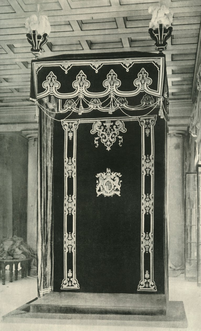 Dossel na sala do trono, casa do governo, 1925. de Unbekannt