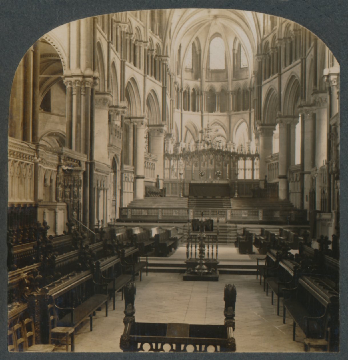 Catedral de Canterbury - vista interior, Canterbury, Inglaterra, c1910. de Unbekannt