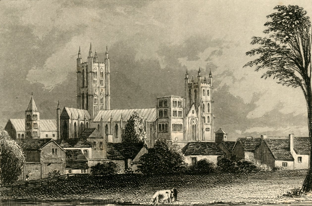 Catedral de Canterbury, Kent, c1845. de Unbekannt