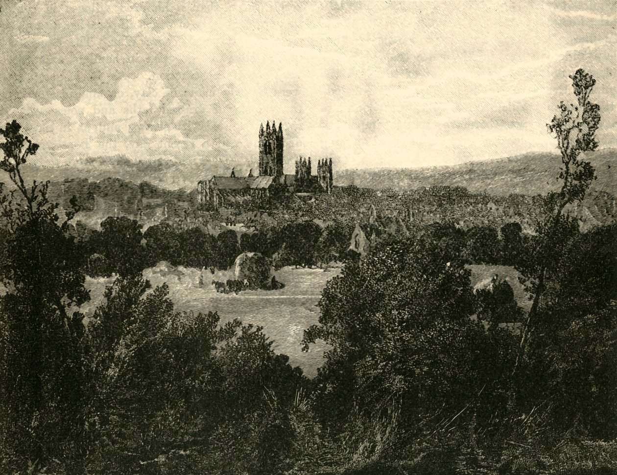 Catedral de Canterbury, do nordeste de 1890. de Unbekannt