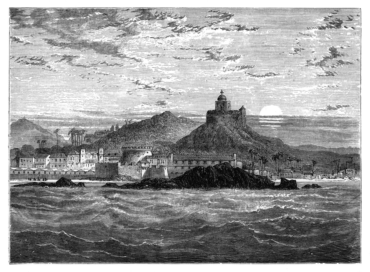 Castelo de Cape Coast, Gold Coast, África Ocidental, c1890 de Unbekannt
