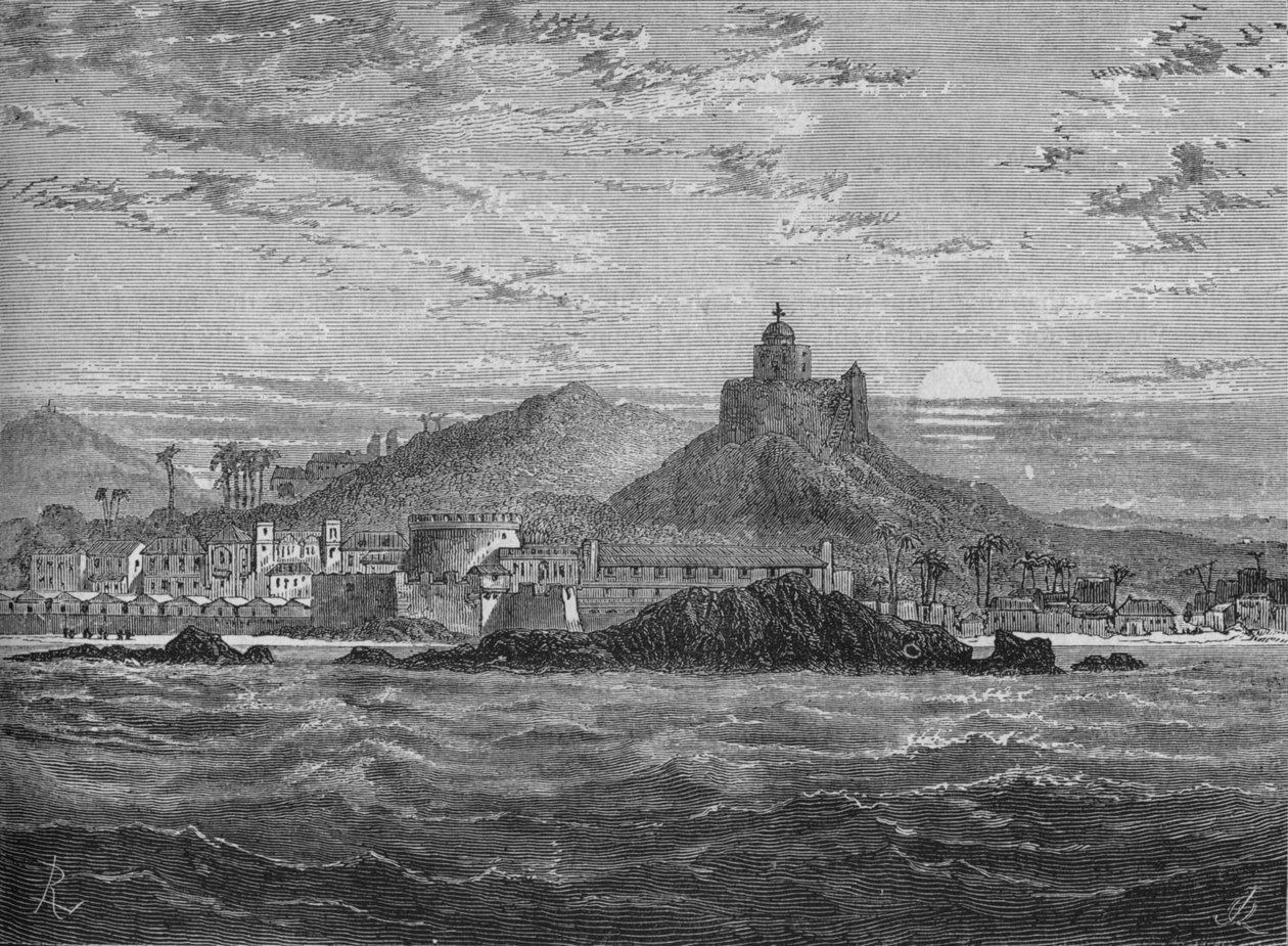 Castelo da costa do cabo, c1880 de Unbekannt