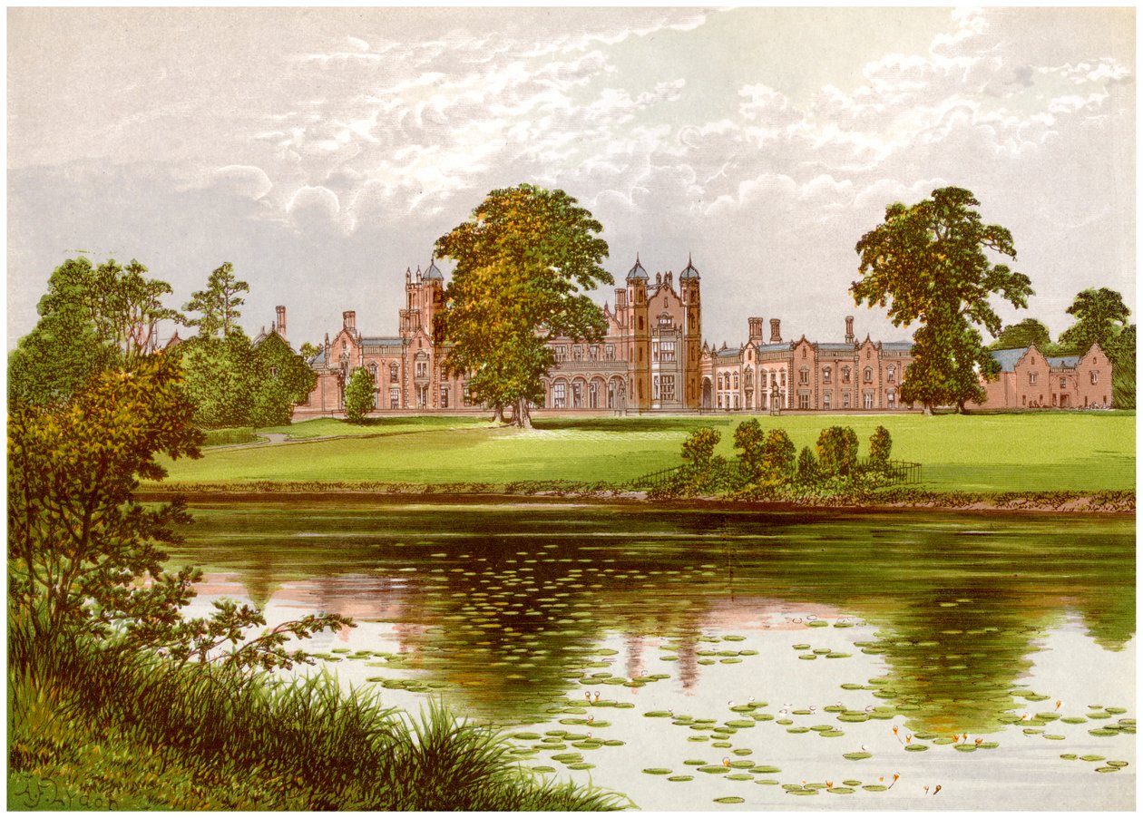 Capesthorne, Cheshire, casa da família Davenport, c1880 de Unbekannt