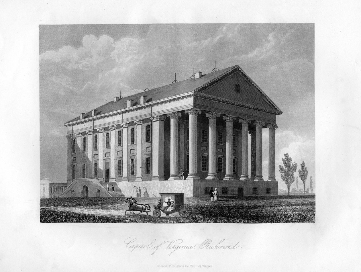 Capitólio da Virgínia, Richmond, EUA, 1855 de Unbekannt