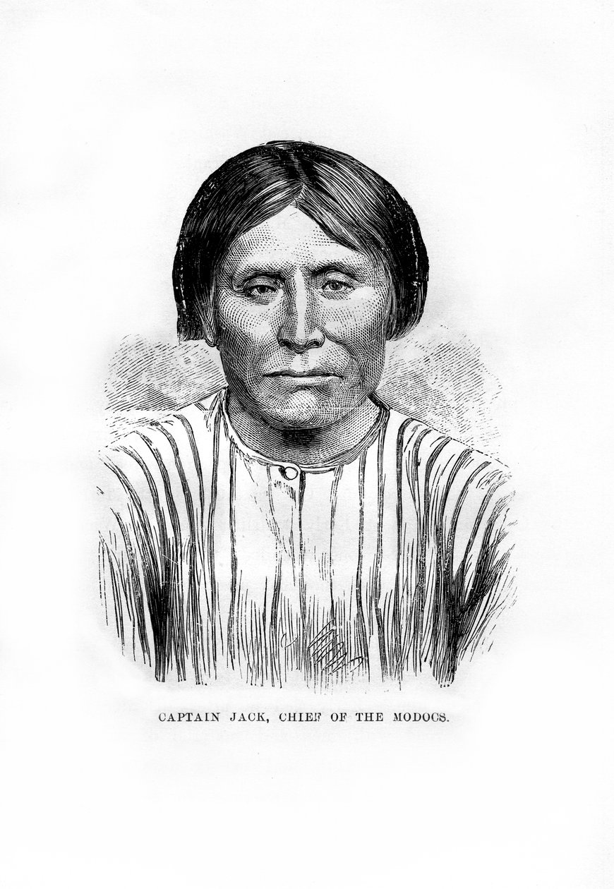 Capitão Jack, chefe da tribo Modoc de nativos americanos, 1872 de Unbekannt