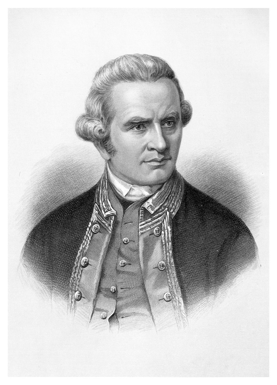 Capitão James Cook, explorador inglês, navegador e cartógrafo, 1886 de Unbekannt