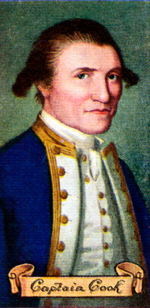 Capitão James Cook, tirado de uma série de cartões de cigarro, 1935 de Unbekannt