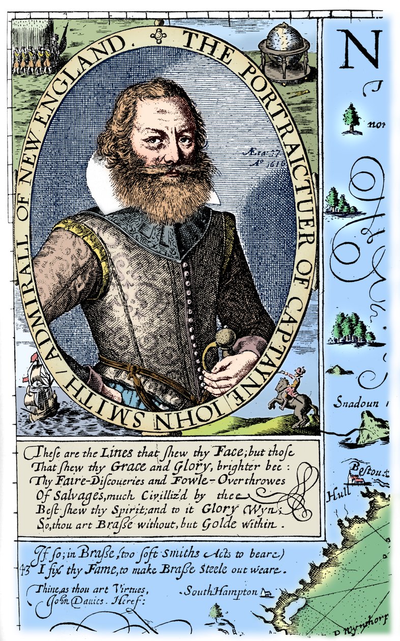 Capitão John Smith, colonizador da Virgínia, 1624, 1893. de Unbekannt
