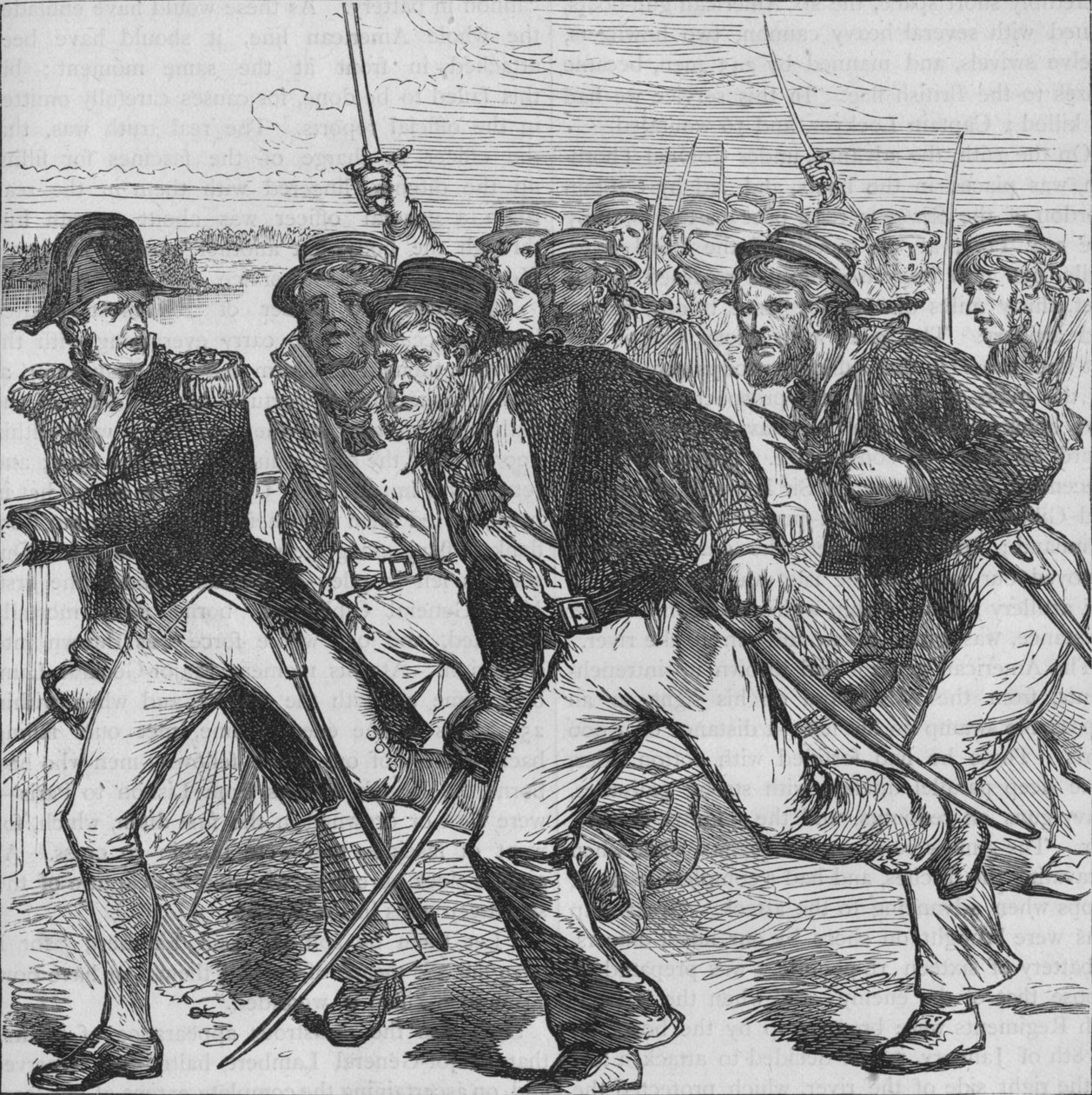 Capitão Money liderando os Blue-Jackets, c1880 de Unbekannt