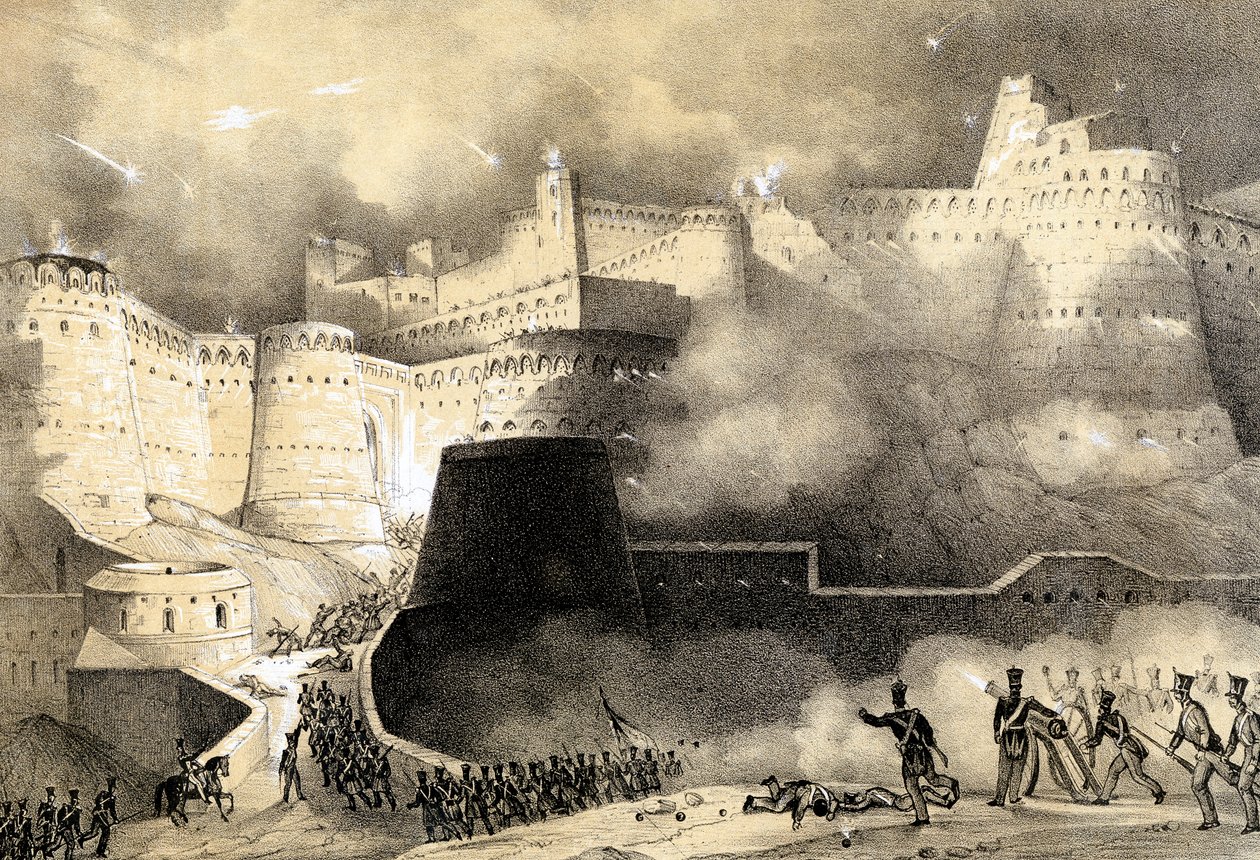 Captura de Ghunzee pelas forças britânicas, Segunda Guerra Anglo-Afegã 1878-80, março de 1880 de Unbekannt