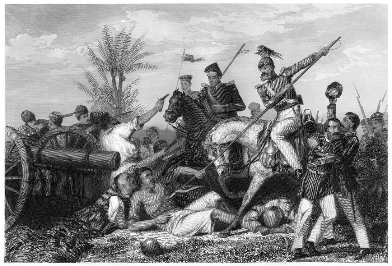 Captura de uma arma em Banda, 1858, c1860 de Unbekannt