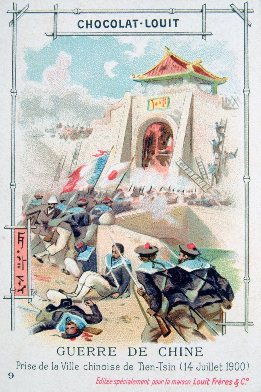 Captura da cidade chinesa de Tientsin Tianjin, rebelião dos boxeadores, 14 de julho de 1900 de Unbekannt