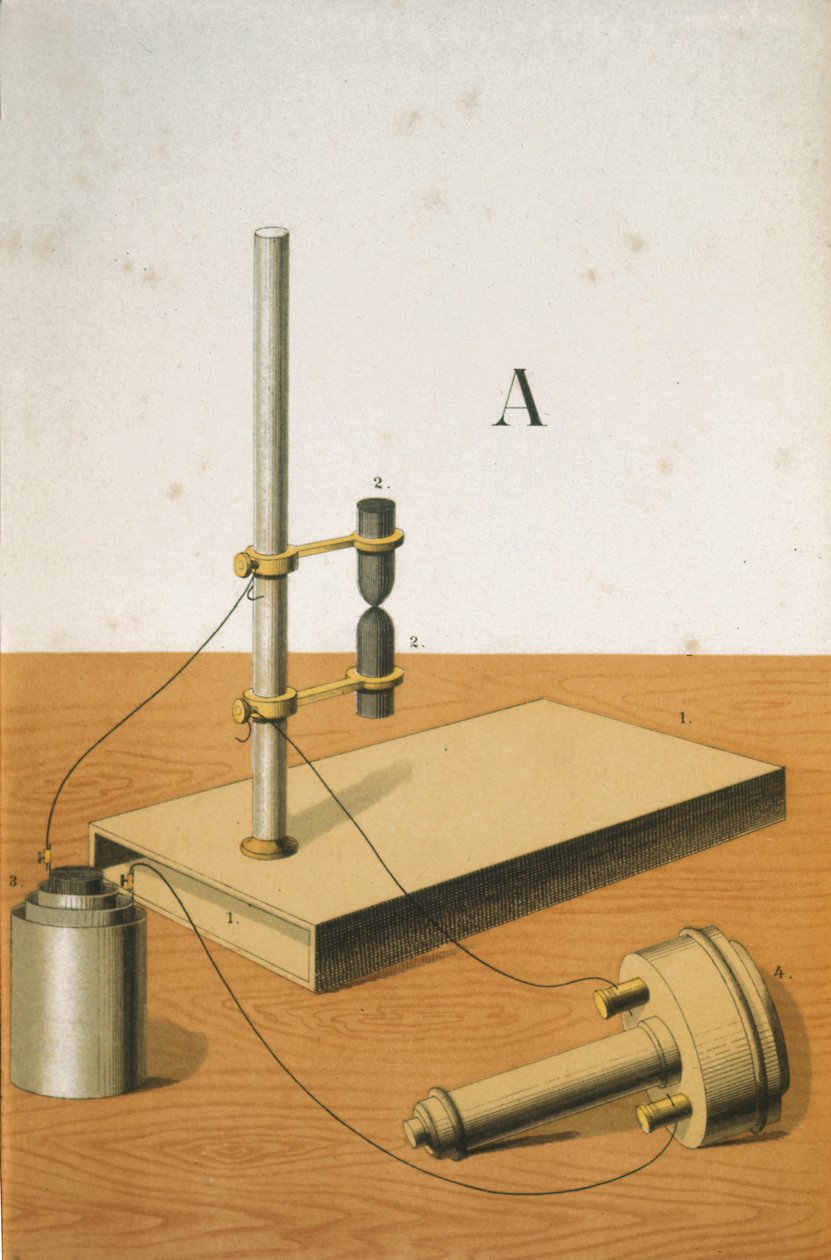 Microfone de carbono, 1882 de Unbekannt