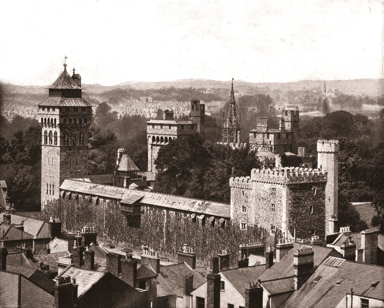 Castelo de Cardiff, Cardiff, país de Gales, 1894. de Unbekannt