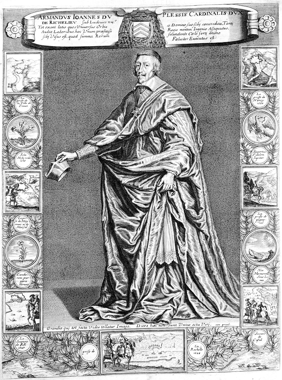 Cardeal Richelieu, c1637, século XVIII de Unbekannt