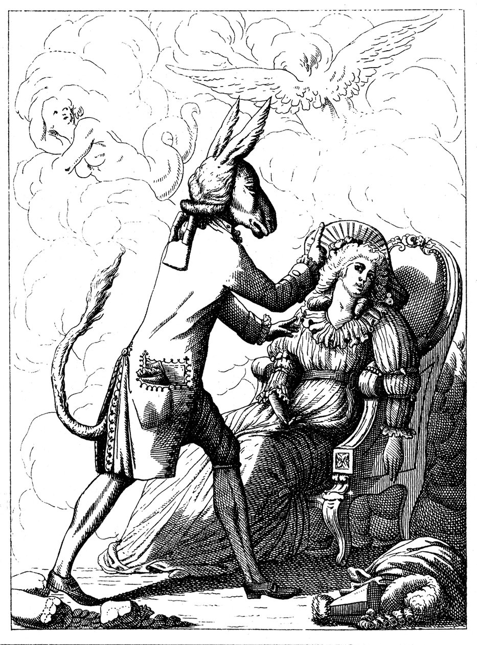 Caricatura de Franz Anton Mesmer, c1785 de Unbekannt