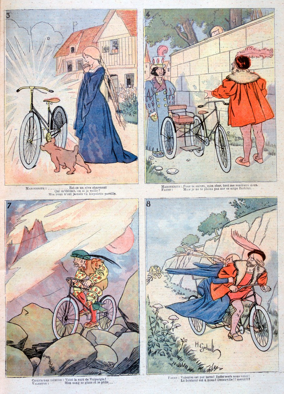 Caricaturas da lenda de Faust, 1894 de Unbekannt