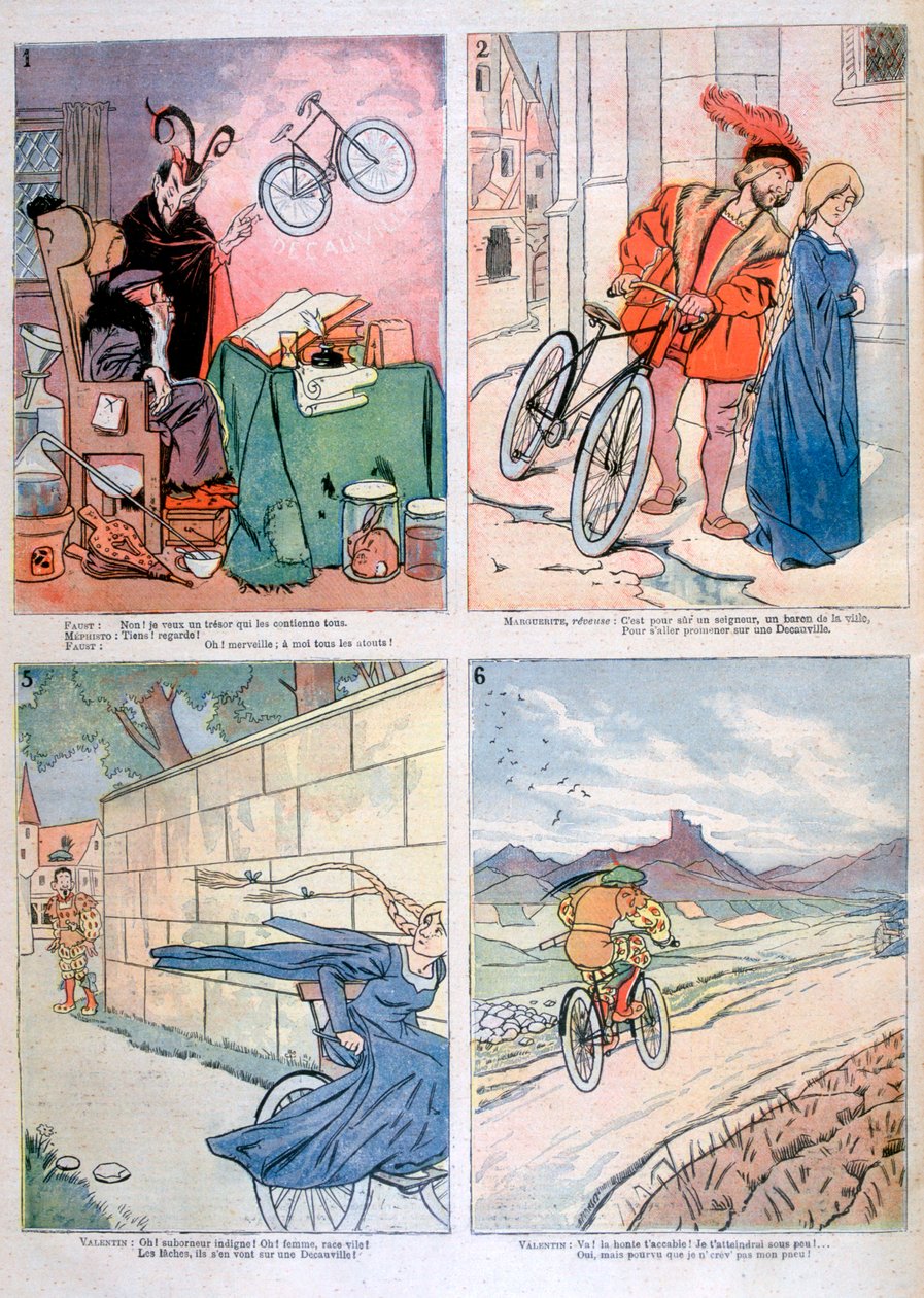 Caricaturas da lenda de Faust, 1894 de Unbekannt