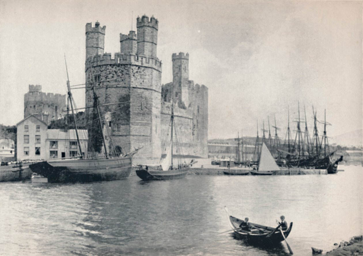 Carnarvon - o castelo, 1895 de Unbekannt