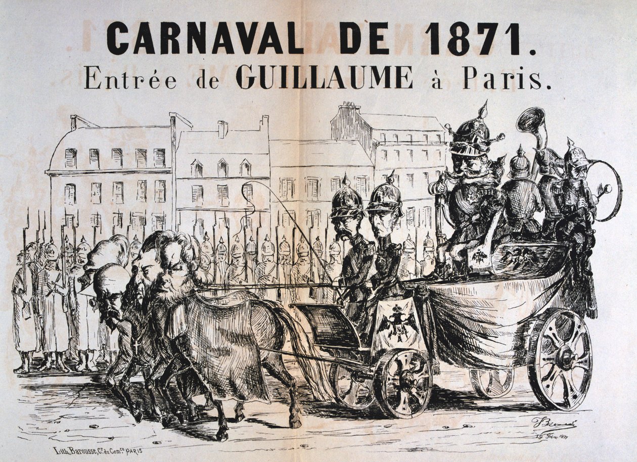 Carnaval de 1871, Guilherme I da Prússia, entrando em Paris, fevereiro de 1871 de Unbekannt