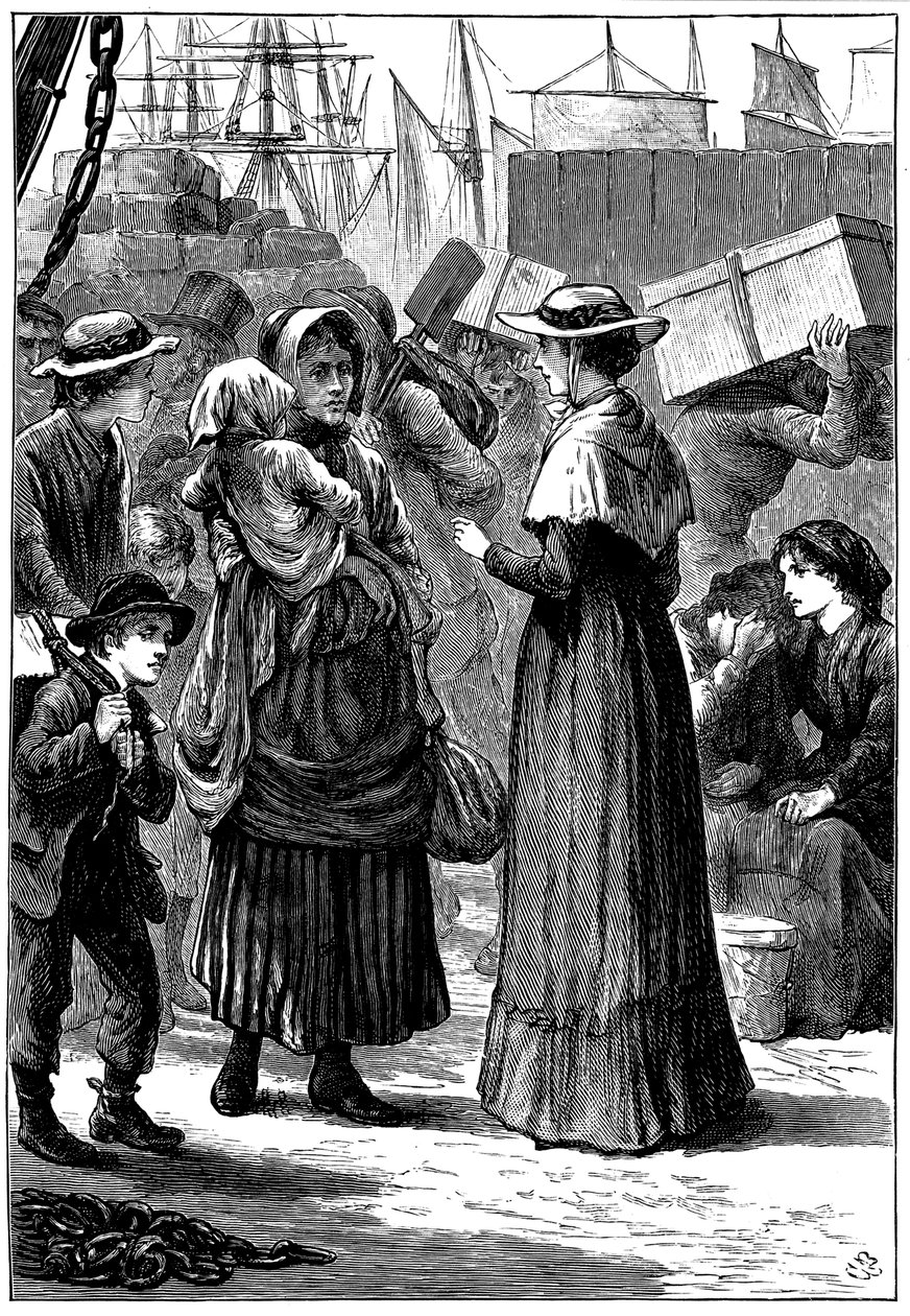 Caroline Chisholm, O Amigo dos Emigrantes, Sydney, Austrália, c1845 de Unbekannt