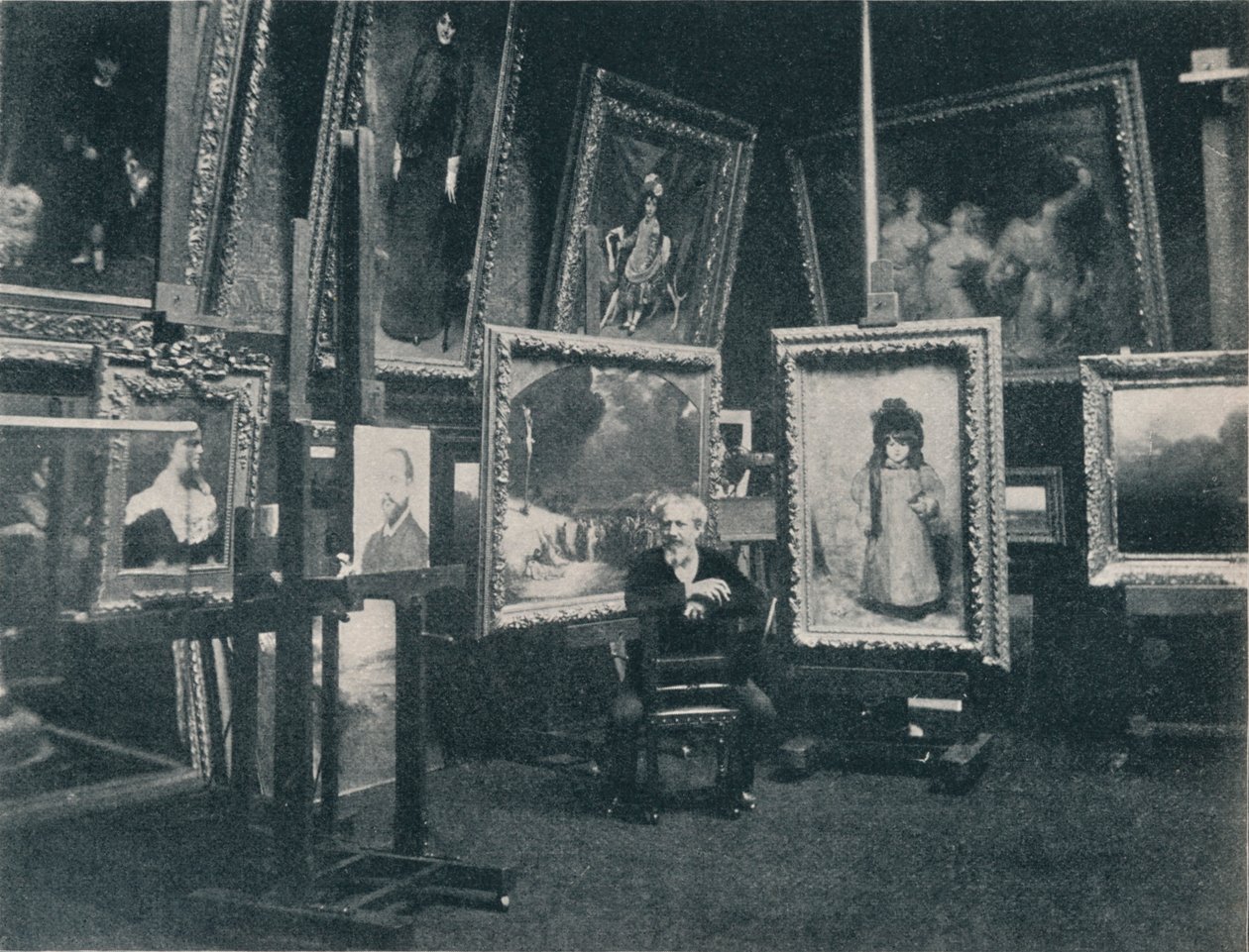 Carolus Duran em seu estúdio, c1897 de Unbekannt