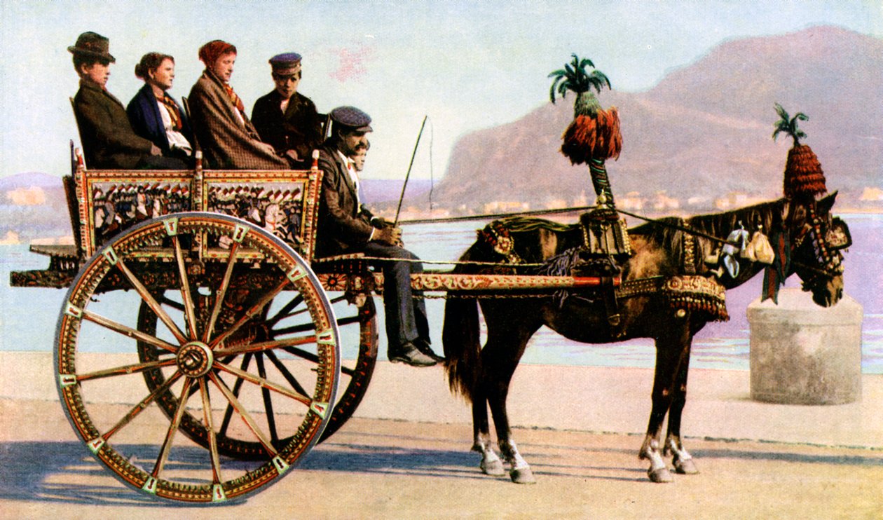 Carrinho, Palermo, Sicília, c1923 de Unbekannt
