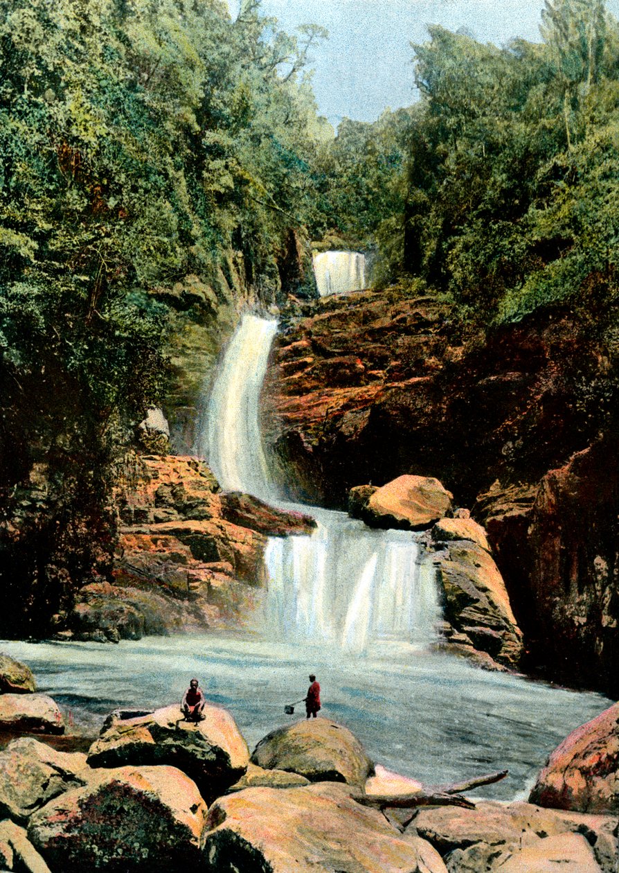 Cascata em Namora, Madagascar, final do século XIX de Unbekannt