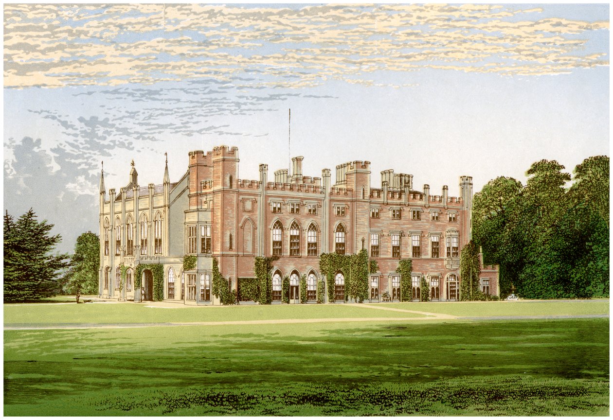 Cassiobury Park, Hertfordshire, casa do conde de Essex, c1880 de Unbekannt