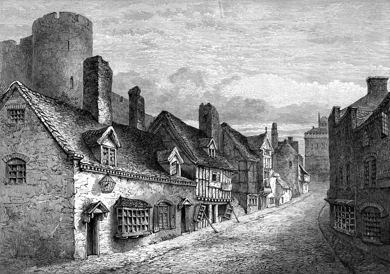 Castle Gate, Shrewsbury, Shropshire, 1893 de Unbekannt