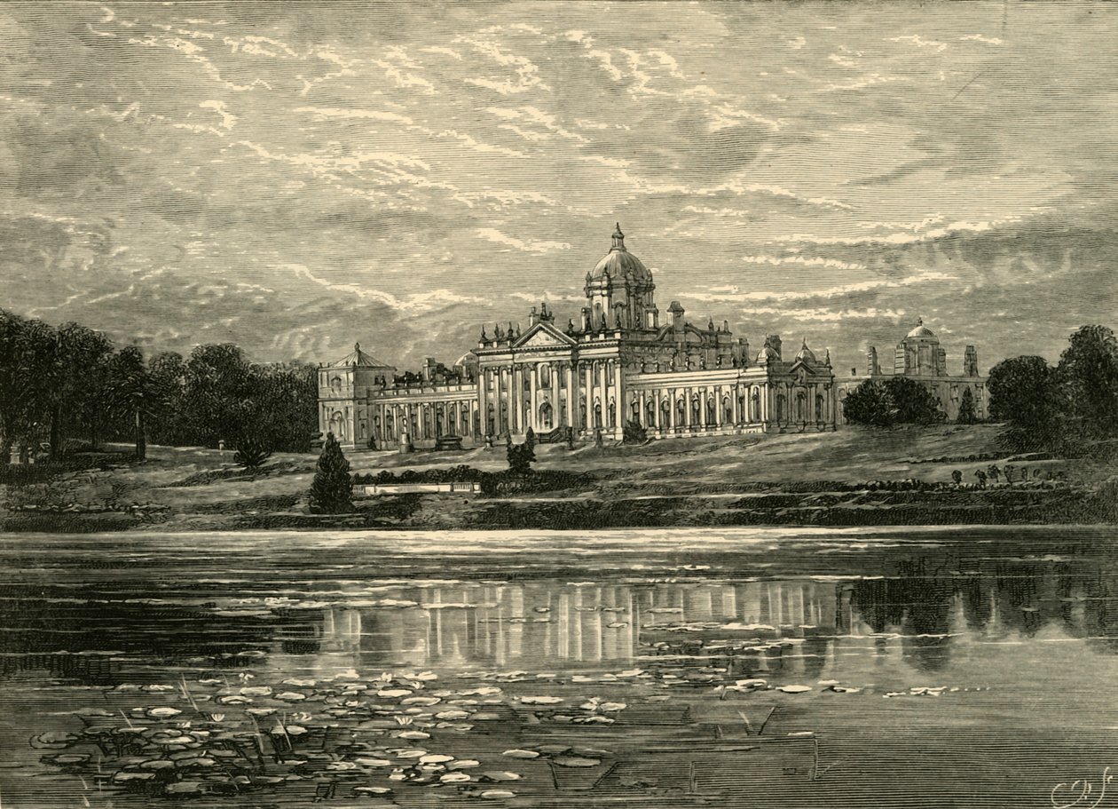 Castelo Howard: Frente Sul, 1898. de Unbekannt