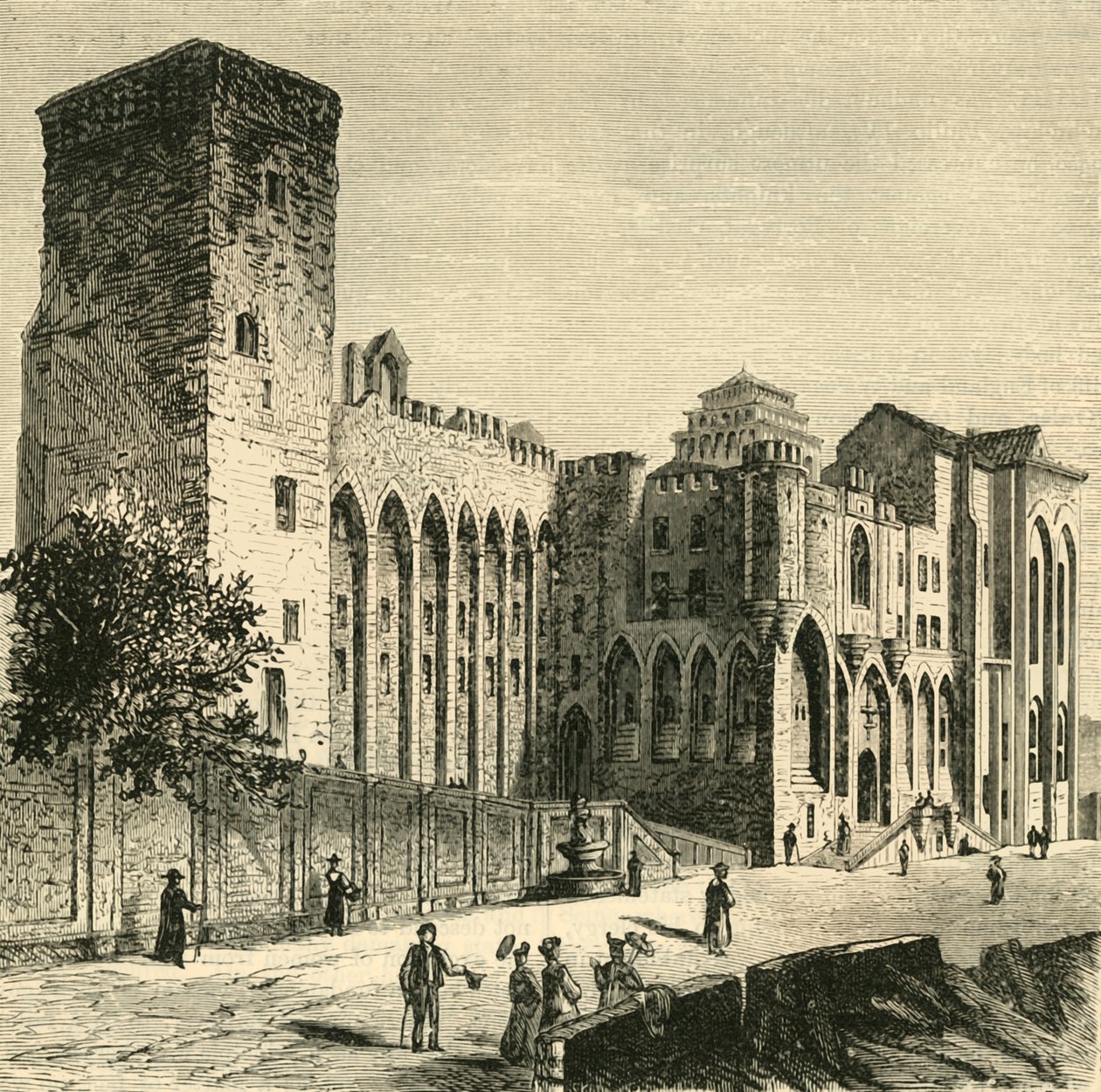 Castelo dos Papas, Avignon, 1890. de Unbekannt