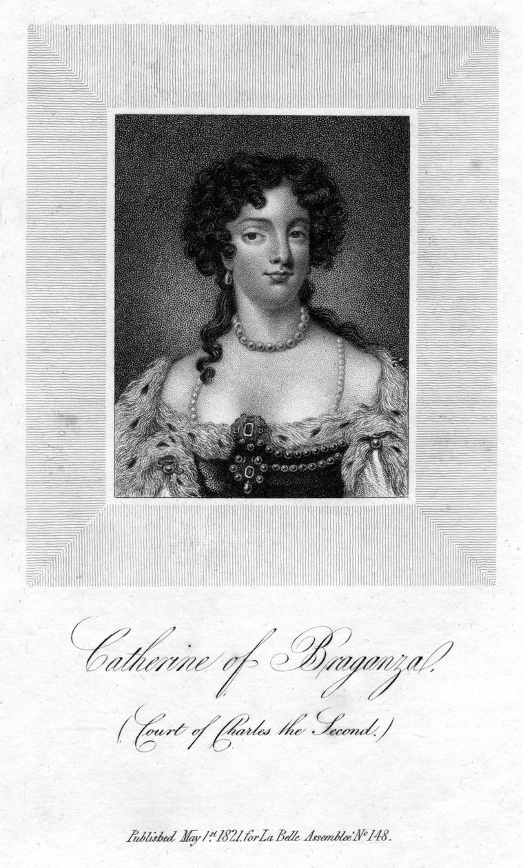 Catarina de Bragança, rainha consorte do rei Carlos II da Inglaterra, 1821 de Unbekannt