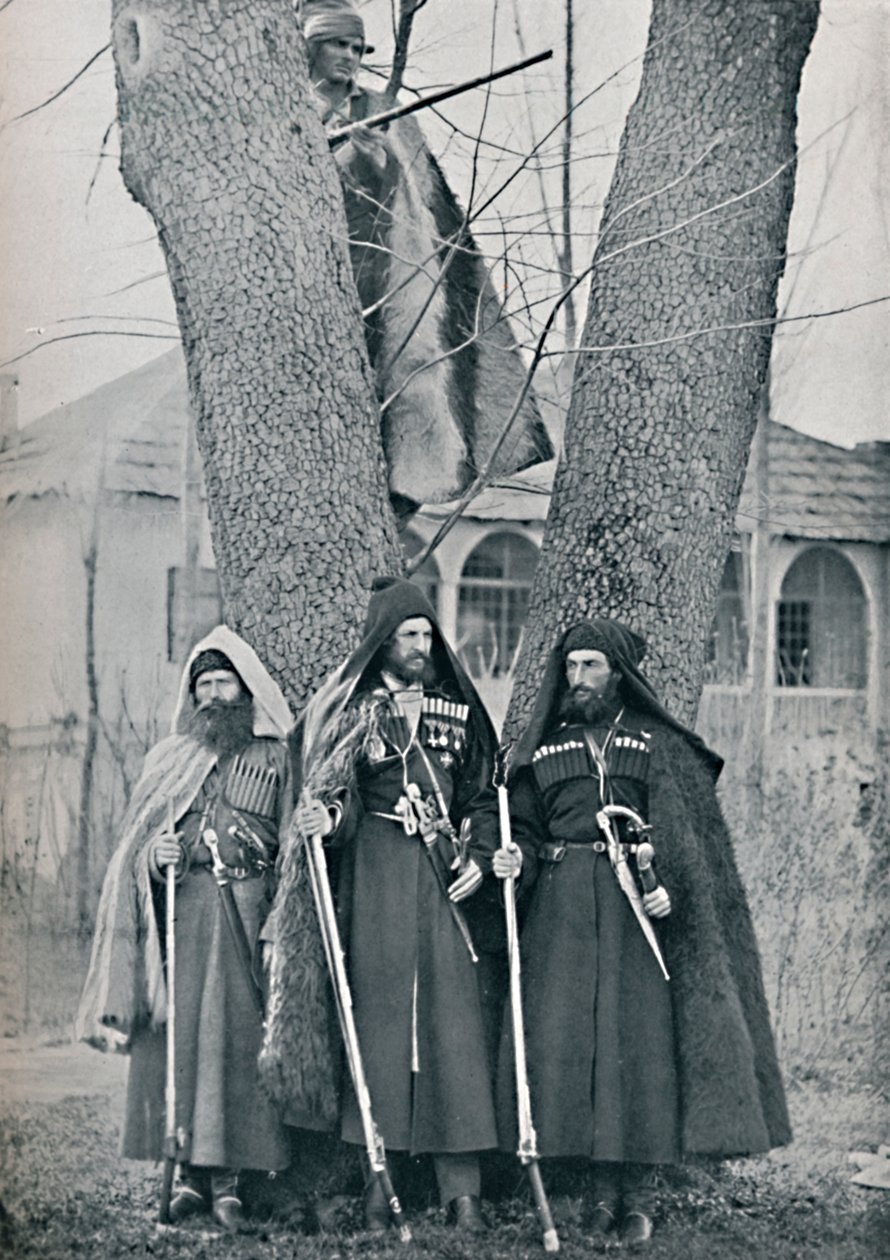 Soldados caucasianos, 1912 de Unbekannt