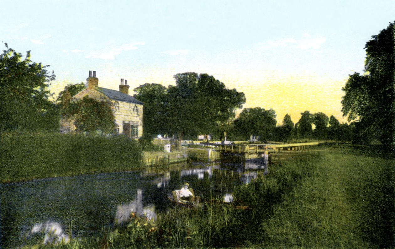 Caversham Lock, Berkshire, século 20 de Unbekannt