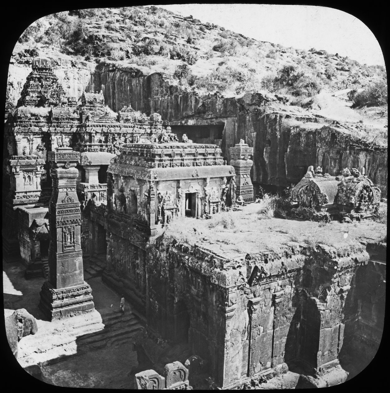 Cavernas de Ellora, Maharashtra, Índia, final do século XIX ou início do século XX de Unbekannt