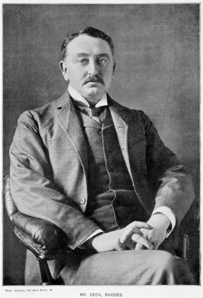 Cecil Rhodes, empresário e estadista sul-africano nascido em inglês, c1890 de Unbekannt