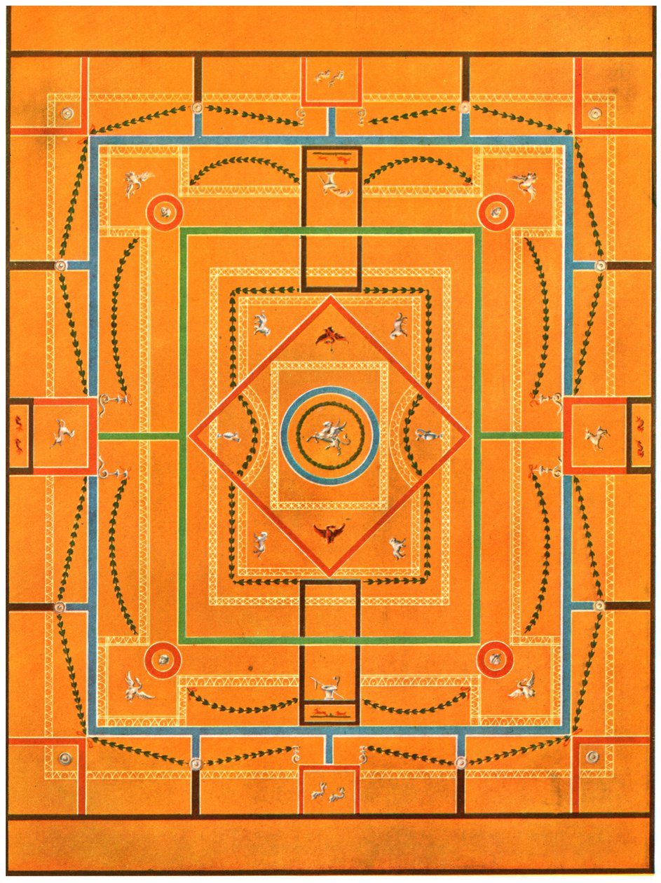 Decoração de teto, Pompéia, Itália, 1928. de Unbekannt