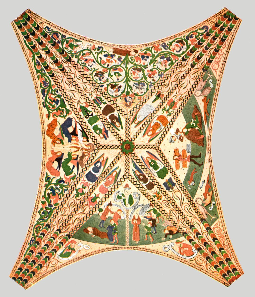 Decoração de teto na Igreja de Floda, Flodafors, Södermanland County, Suécia, 1928. de Unbekannt