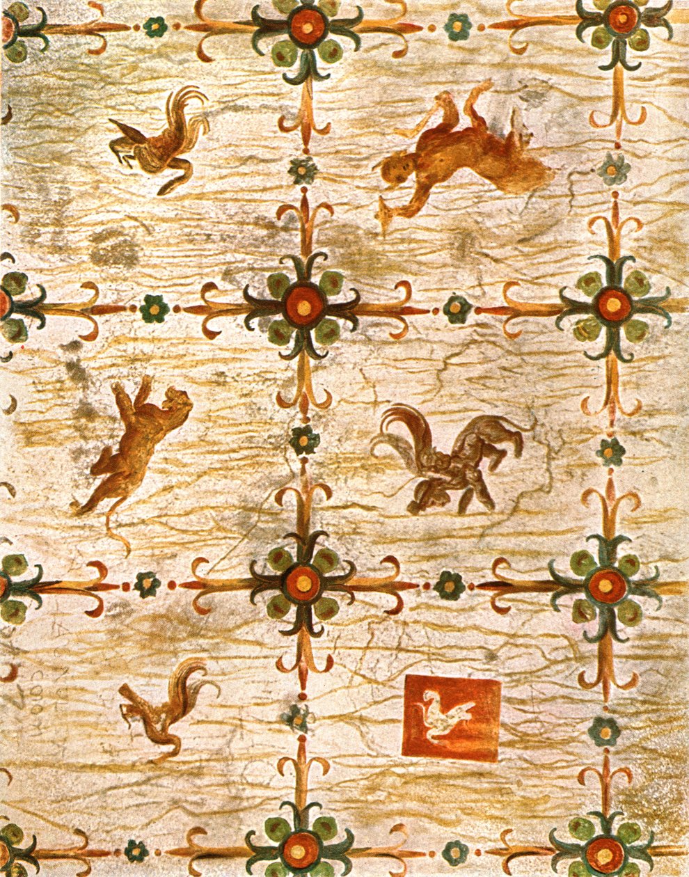 Decoração de teto em Neros Domus Aurea, Roma, Itália, 1928. de Unbekannt
