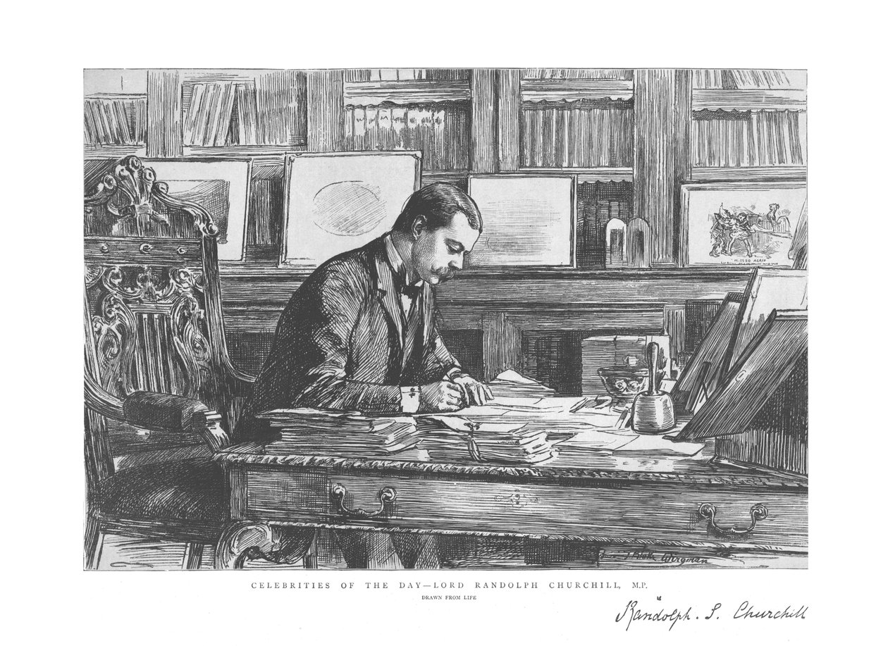 Celebridades do dia - Lord Randolph Churchill, MP, 1885 de Unbekannt