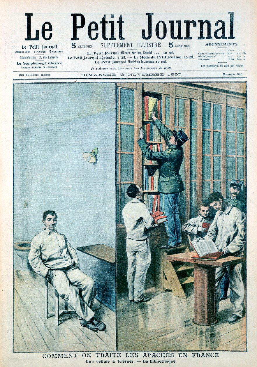 Cela e biblioteca na prisão de Fresnes, 1907 de Unbekannt