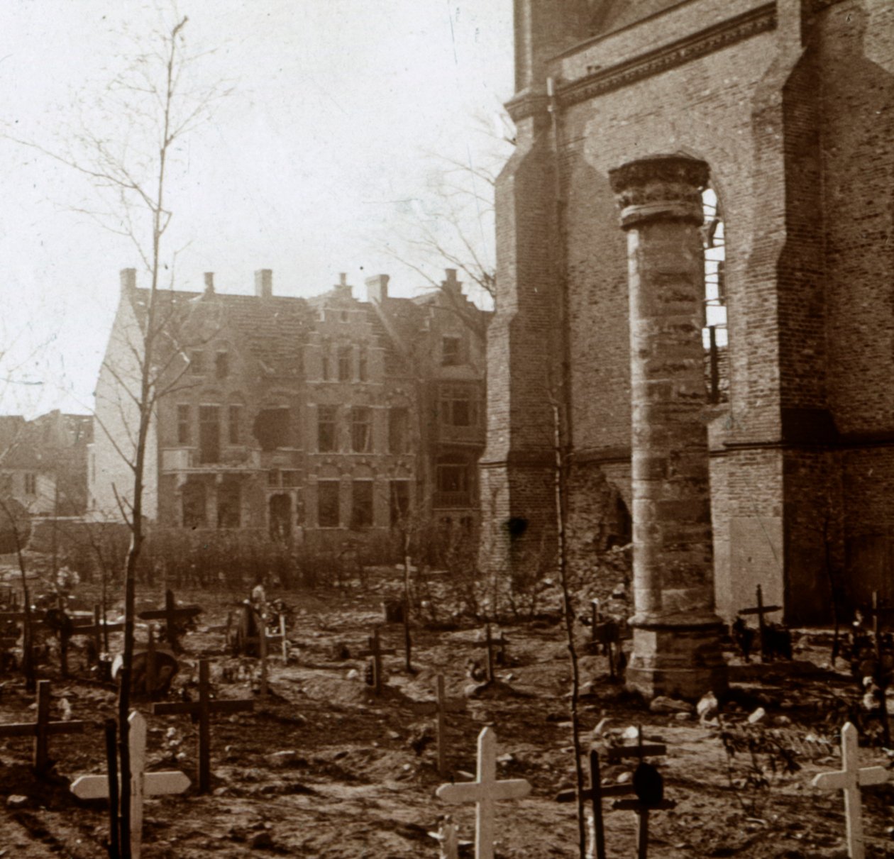 Cemitério, Nieuwpoort, Flandres, Bélgica, c1914-c1918 de Unbekannt
